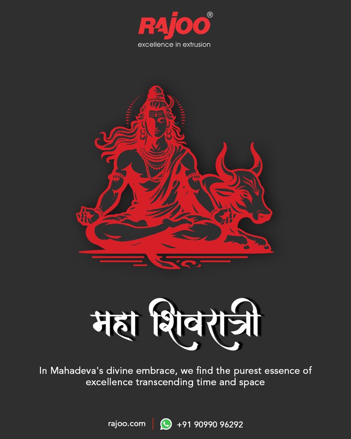 On this auspicious Mahashivratri, may we all be embraced by the divine presence of Mahadeva, transcending all boundaries and experiencing the purest essence of excellence, beyond time and space.<br /><br />Om Namah Shivaya!<br /><br />#Mahashivratr #HarHarMahadev #Shivratri2024 #RajooEngineers