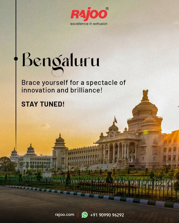 Get ready, Bengaluru! An extravaganza of innovation and brilliance awaits you. Stay tuned for an upcoming extrusion expo, promising a showcase of cutting-edge technology and creative solutions. <br /><br />Stay tuned, Don't miss out on this exciting event!