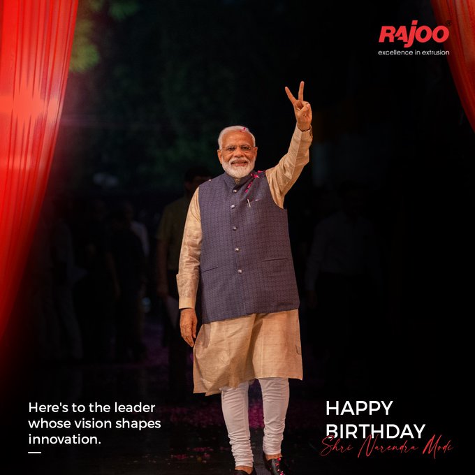 On the occasion of Hon’ble Prime Minister Shri Narendra Modi’s birthday, Rajoo Engineers salutes his visionary leadership and relentless pursuit of progress and innovation.<br /><br />#HappyBirthdayModiJi #RajooEngineers