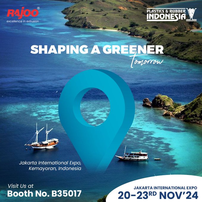 Join us at Plastics & Rubber Indonesia 2024 to explore groundbreaking advancements in plastics and rubber that prioritize sustainability and innovation. Visit us at Booth No. B3 5017 from 20th to 23rd Nov at the Jakarta International Expo, Kemayoran, Indonesia.<br /><br />#RajooEngineers