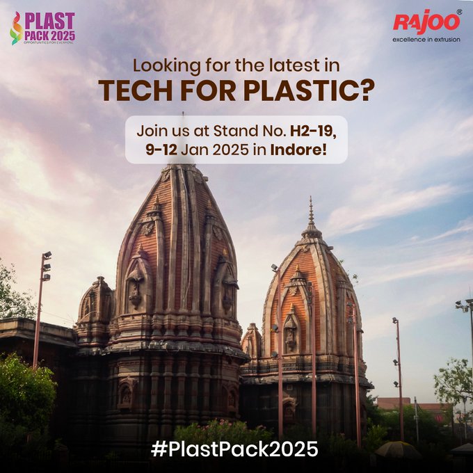 The world is changing rapidly, and the key to staying ahead lies in embracing cutting-edge technology and visionary ideas. Let’s make tomorrow’s possibilities a reality today.<br /><br />#Plastpack2025 #Indore #Rajkot #RajooEngineers #ExcellenceinExtrusion