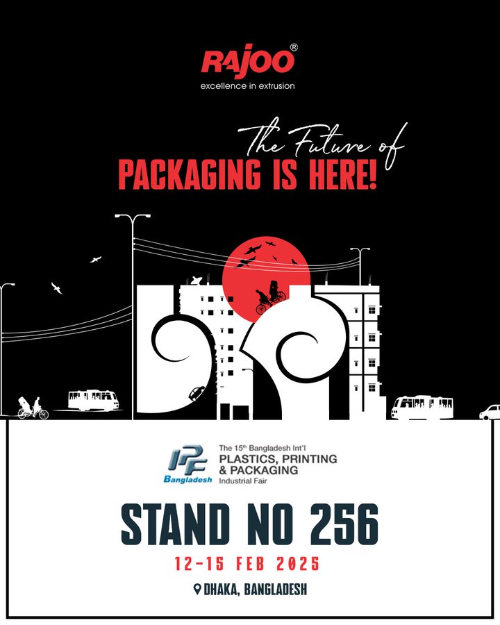 Experience firsthand the innovations that will shape the industry tomorrow. Visit Stand No 256 in Dhaka from 12-15 February 2025 to witness groundbreaking solutions and industry game-changers!<br /><br />#PlasticPrintingpackagingexpo #Dhaka #RajooEngineers #Rajkot