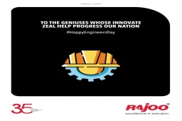 To the Geniuses whose Innovate Zeal Help Progress our Nation.
#HappyEngineersDay #EngineersDay #EngineersDay2021  #RajooEngineers #Rajkot #PlasticMachinery #Machines #PlasticIndustry https://t.co/8NNEuLs3rN